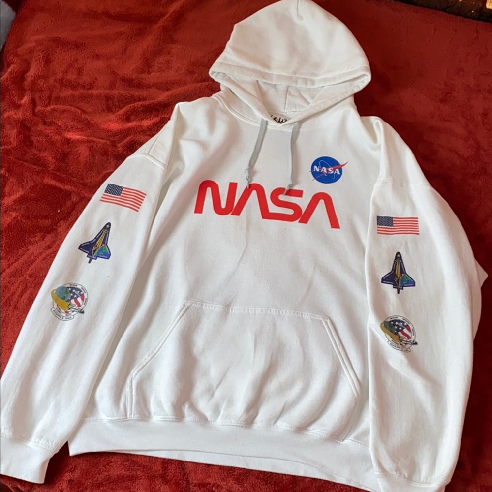 Bowery Supply Co. White NASA Hoodie